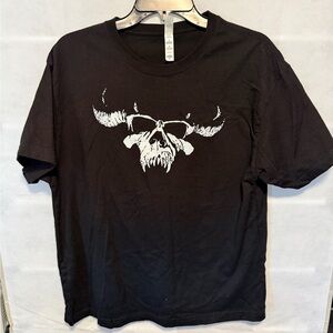 Bella Canvas Black Skull Graphic Tee
